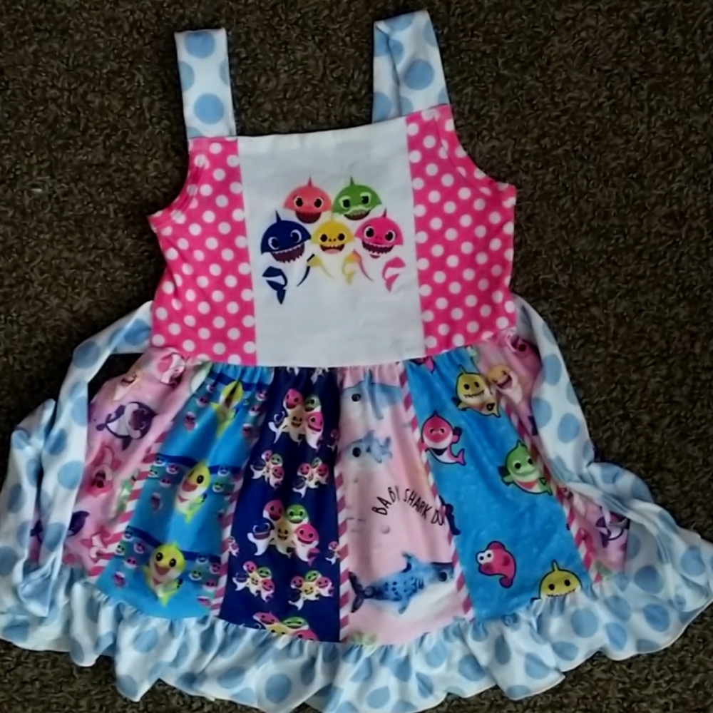 Baby Shark Boutique Dress 2XS (6-12 most)